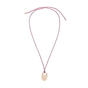 Mint Velvet Gold Tone Rope Pendant Necklace